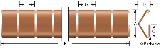 Stick-on mounting fingerstrip gaskets