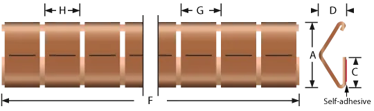 Stick-on mounting fingerstrip gaskets