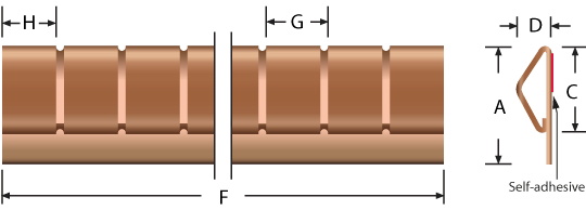 Stick-on mounting fingerstrip gaskets