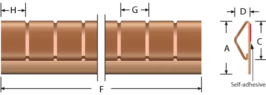 Stick-on mounting fingerstrip gaskets