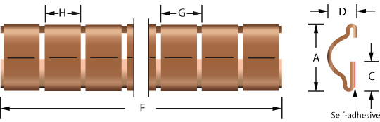 Stick-on mounting fingerstrip gaskets