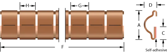 Stick-on mounting fingerstrip gaskets