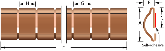 Stick-on mounting fingerstrip gaskets