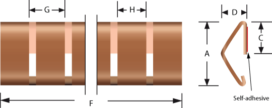 Stick-on mounting fingerstrip gaskets