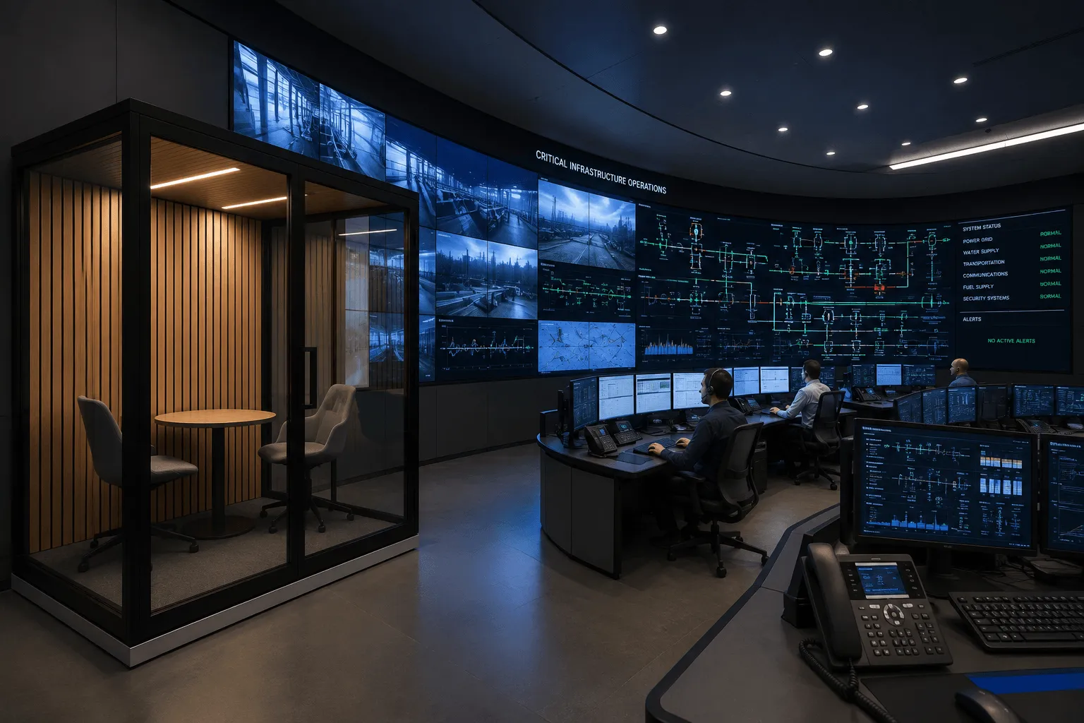 Quiet Faraday Room for critical infrastructure